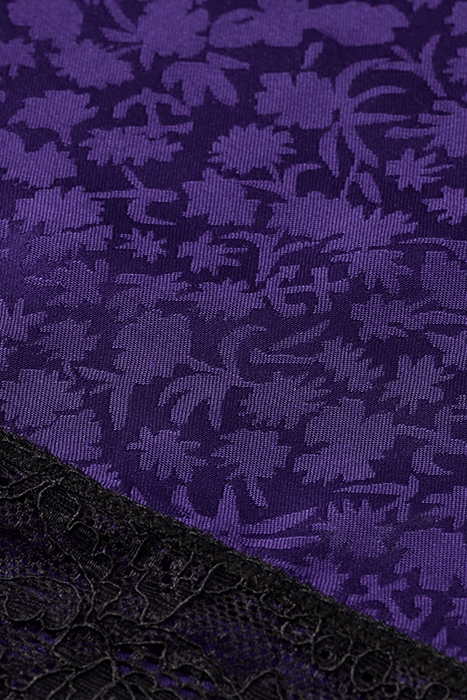 CAMI DRESS WITH LACE DETAIL AUBERGINE 3