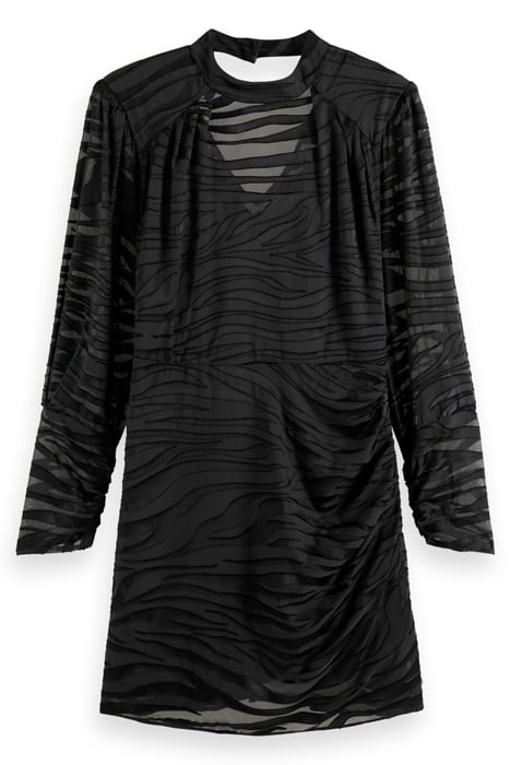 MINI DRESS WITH MOCK NECK EVENING BLACK 2