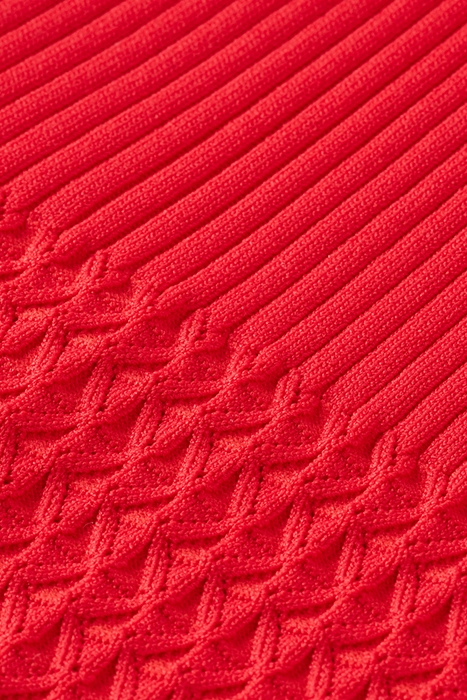 POINTELLE KNITTED TANK LIPSTICK RED 3