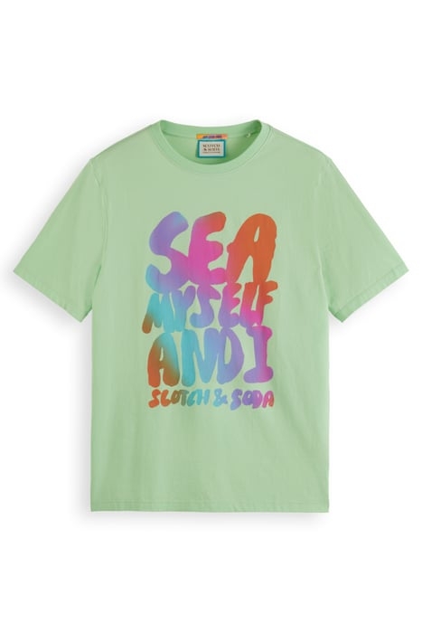 FRONT ARTWORK T-SHIRT WASHED NEON LIME 1