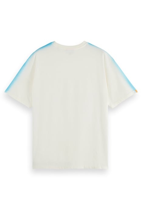 SPRAYED T-SHIRT SHELL/BLUE LAGOON 2