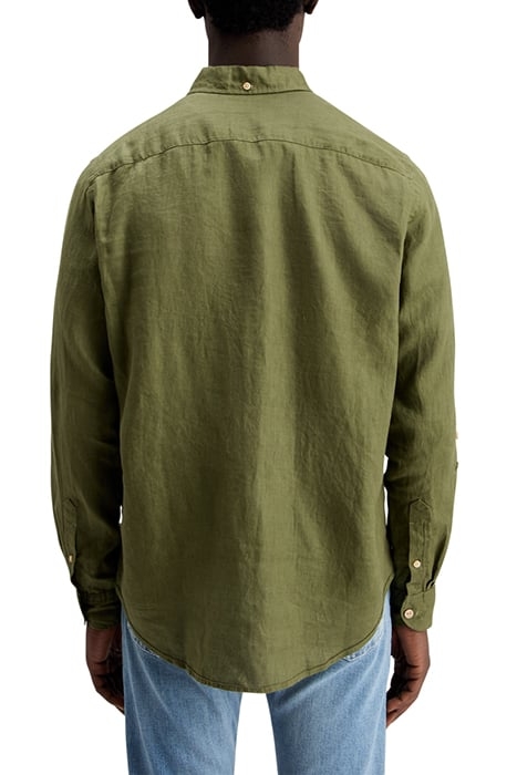 LINEN SHIRT WITH ROLL-UP ARMY 2