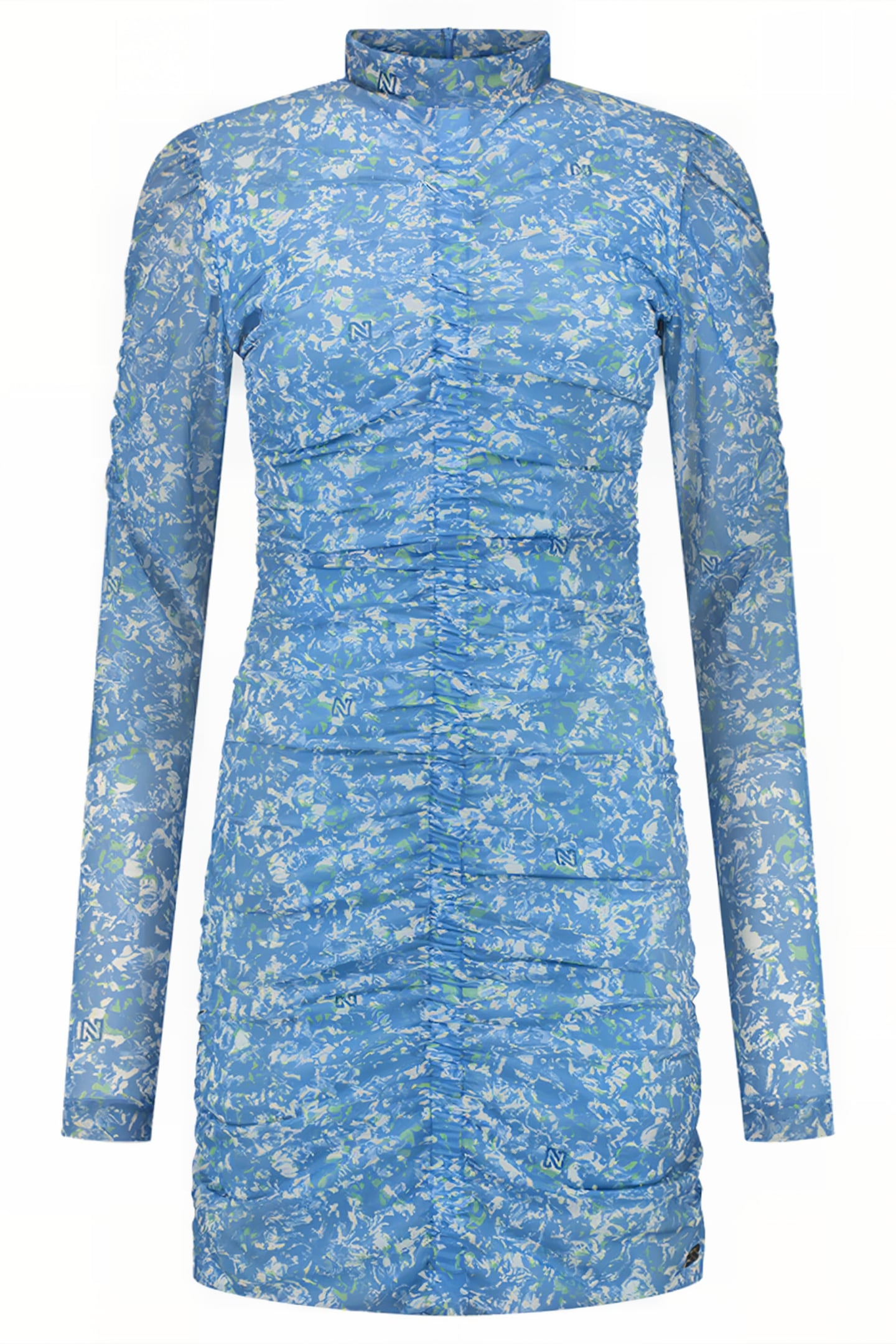 MESH DRESS ICE BLUE 1