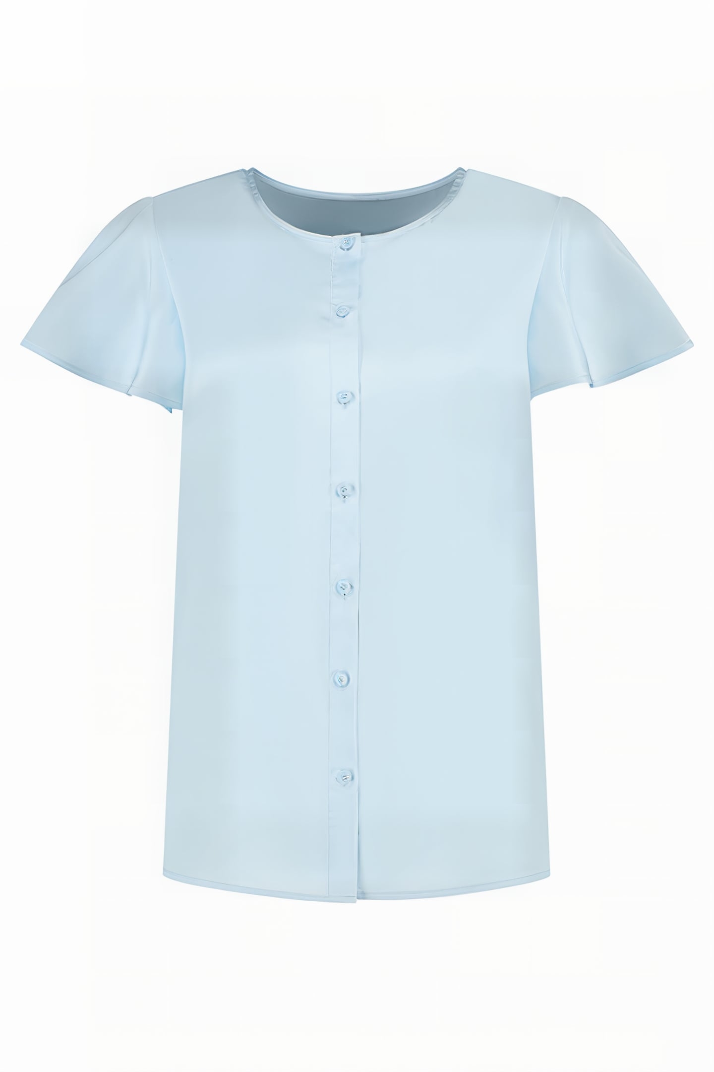 SERA SHORT SLEEVE TOP PEBBLE BLUE 1