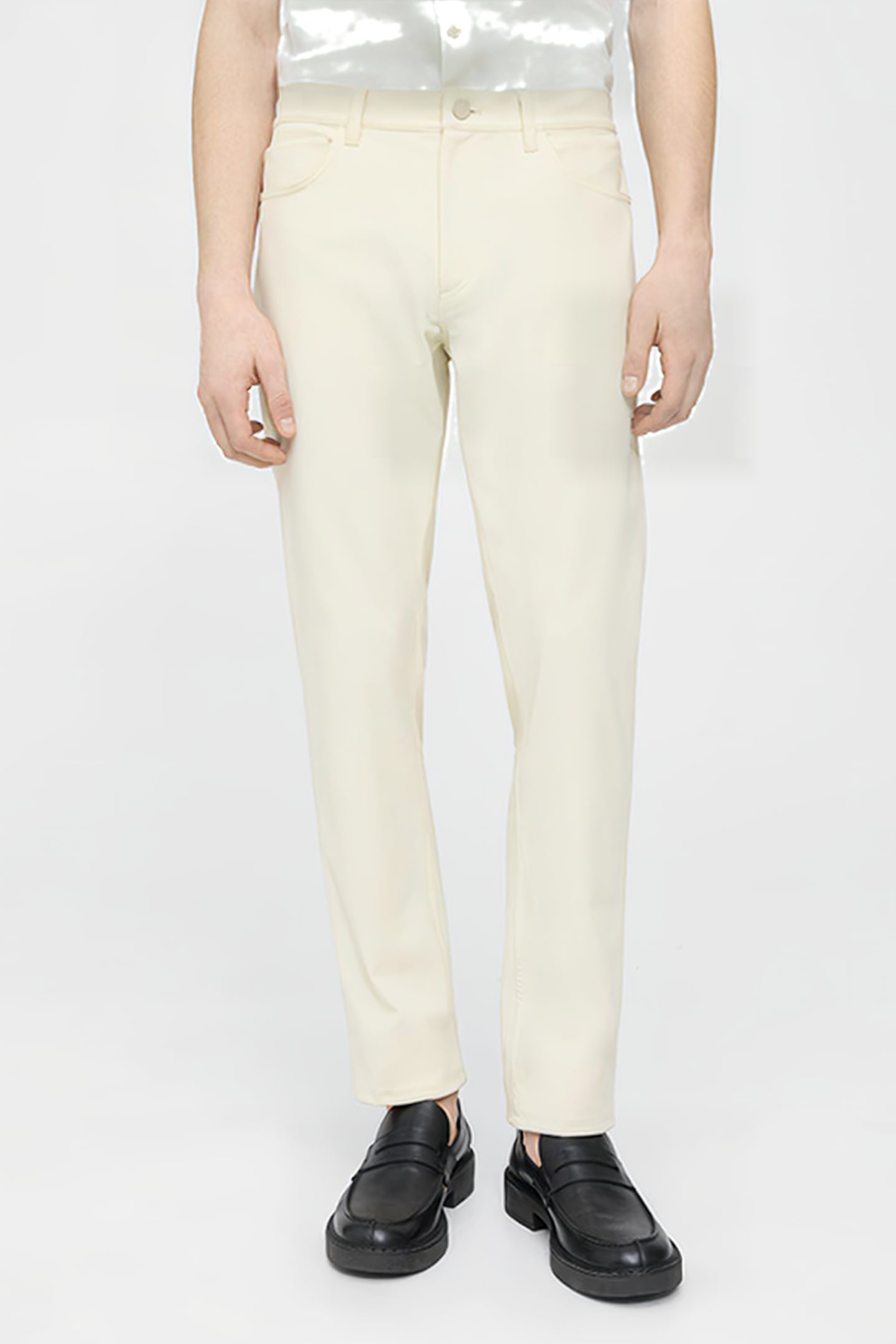 RAFFI 5-POCKET PANT IN NEOTERIC TWILL WARM IVORY 1