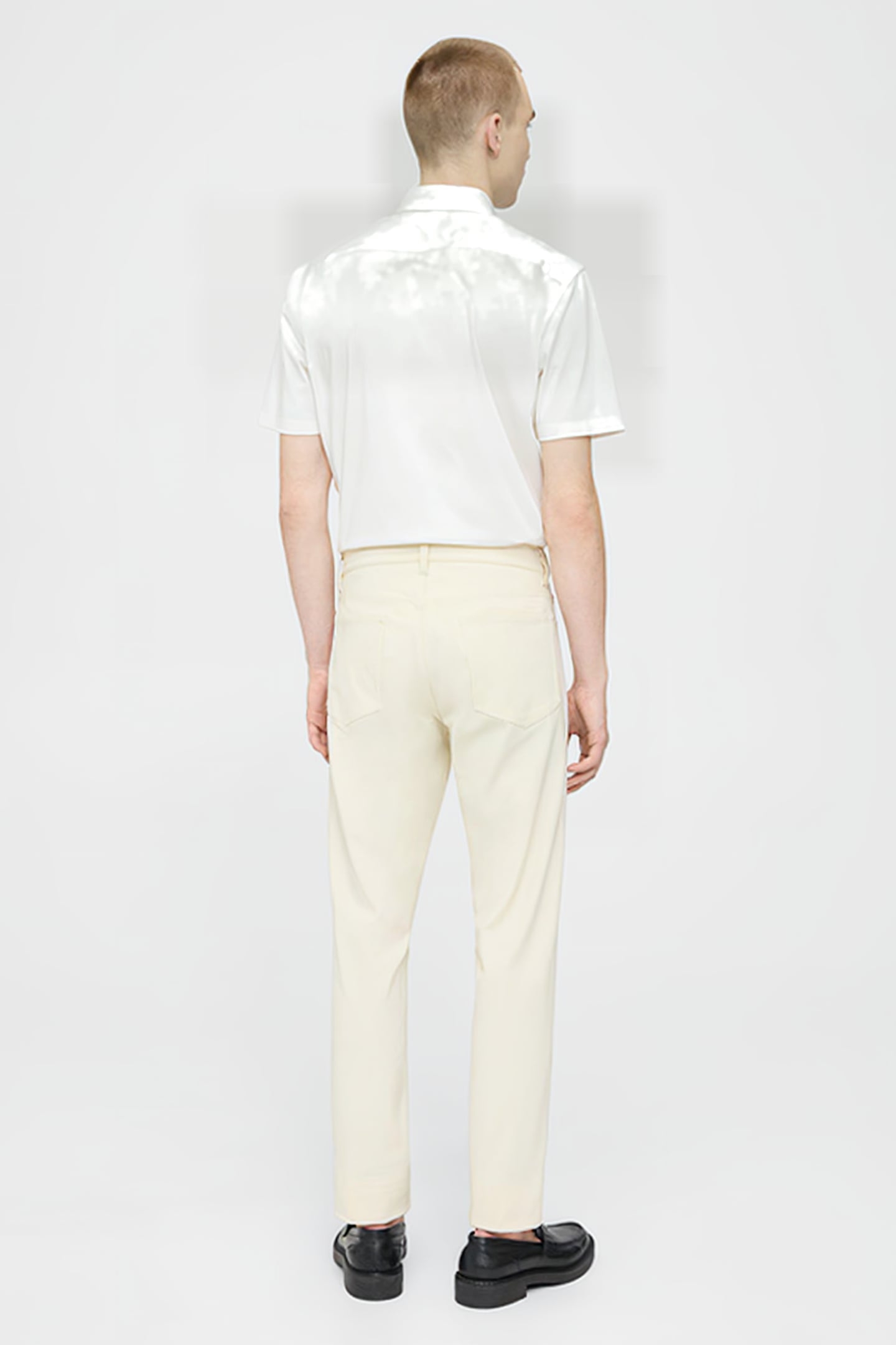 RAFFI 5-POCKET PANT IN NEOTERIC TWILL WARM IVORY 2