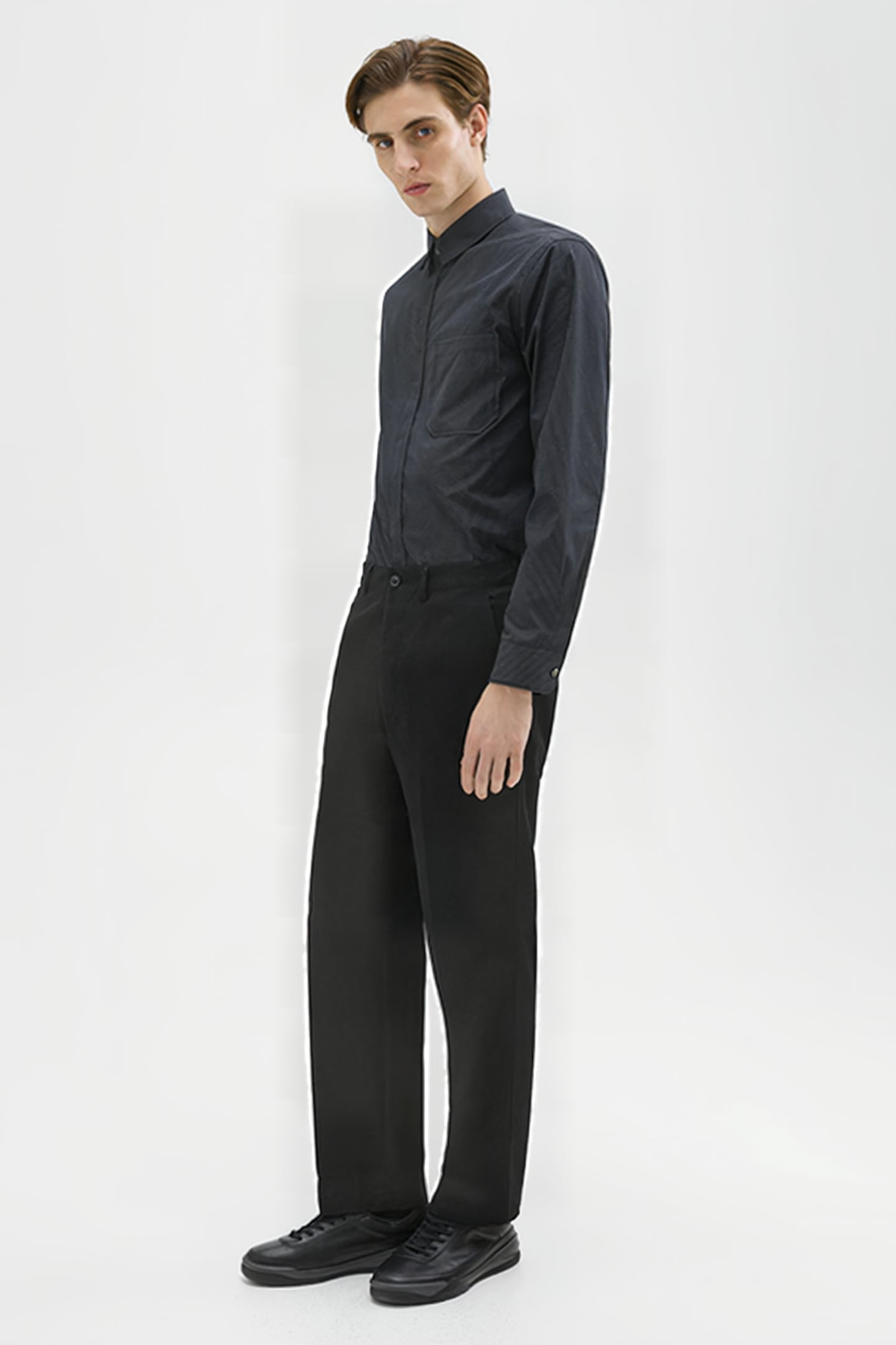 RELAXED VIRGIN WOOL PANT BLACK 1