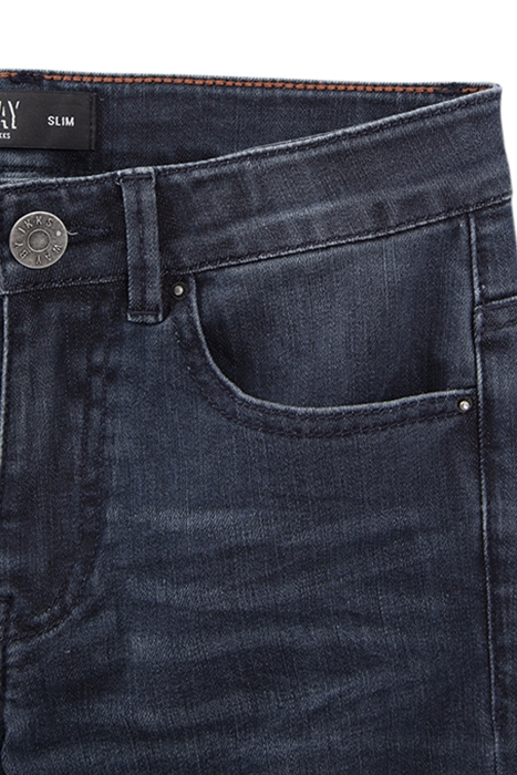 BOYS’ BLUE SLIM JEANS WITH PLACED DISTRESSING BLUE 4