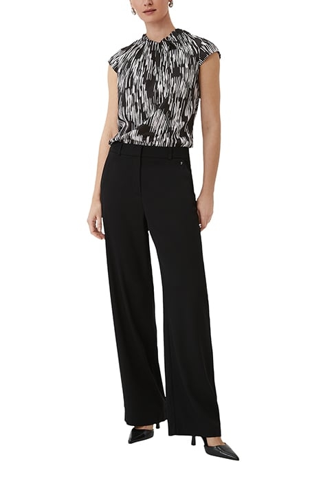 COMMA BLOUSES GREY/BLACK 3