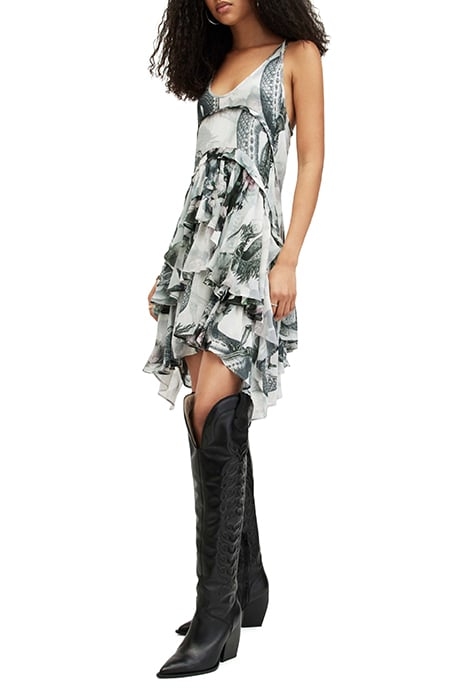 CAVARLY VALLEY DRESS CHALK WHITE 5