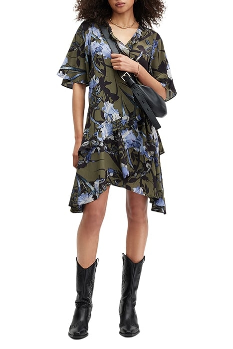 MEAGAN BATU DRESS DEEP KHAKI GREEN 5