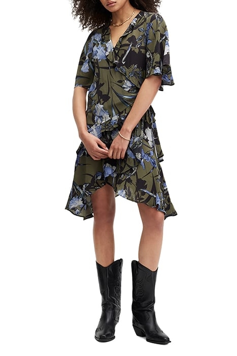 MEAGAN BATU DRESS DEEP KHAKI GREEN 6