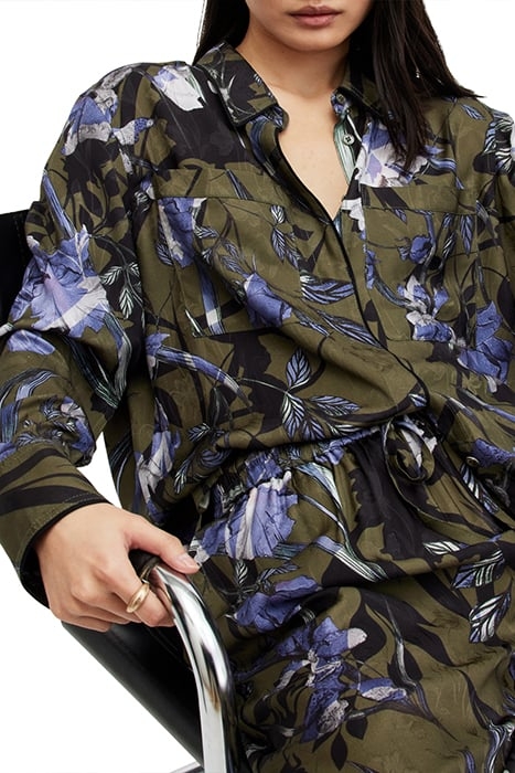 EVE BATU SHIRT DEEP KHAKI GREEN 7