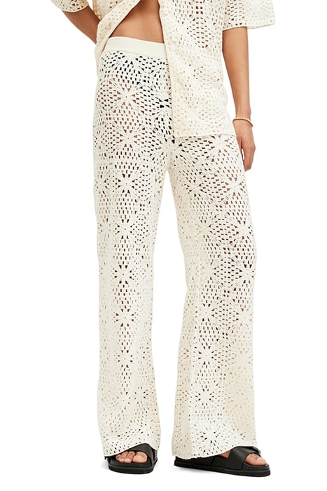 MILLY TROUSER ECRU WHITE 1