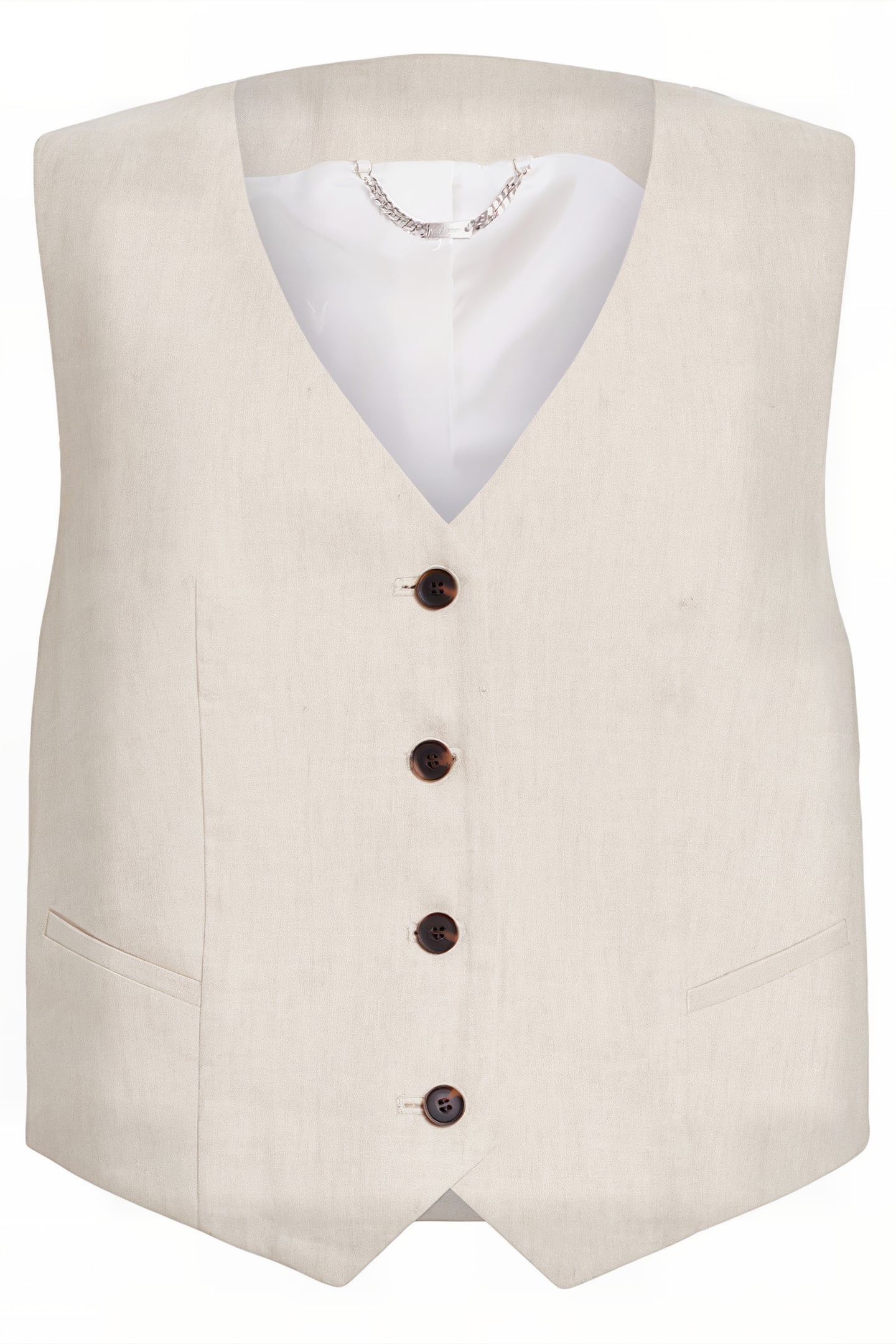 WHITNEY WAISTCOAT NEUTRAL BEIGE 4