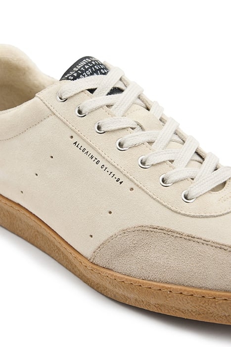 LEO SUEDE LOW TOP PARCHMENT WHITE 6