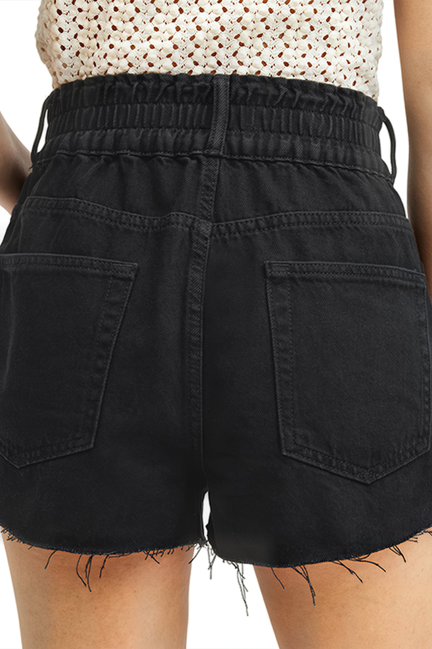 HAILEY DENIM SHORT WASHED BLACK 7