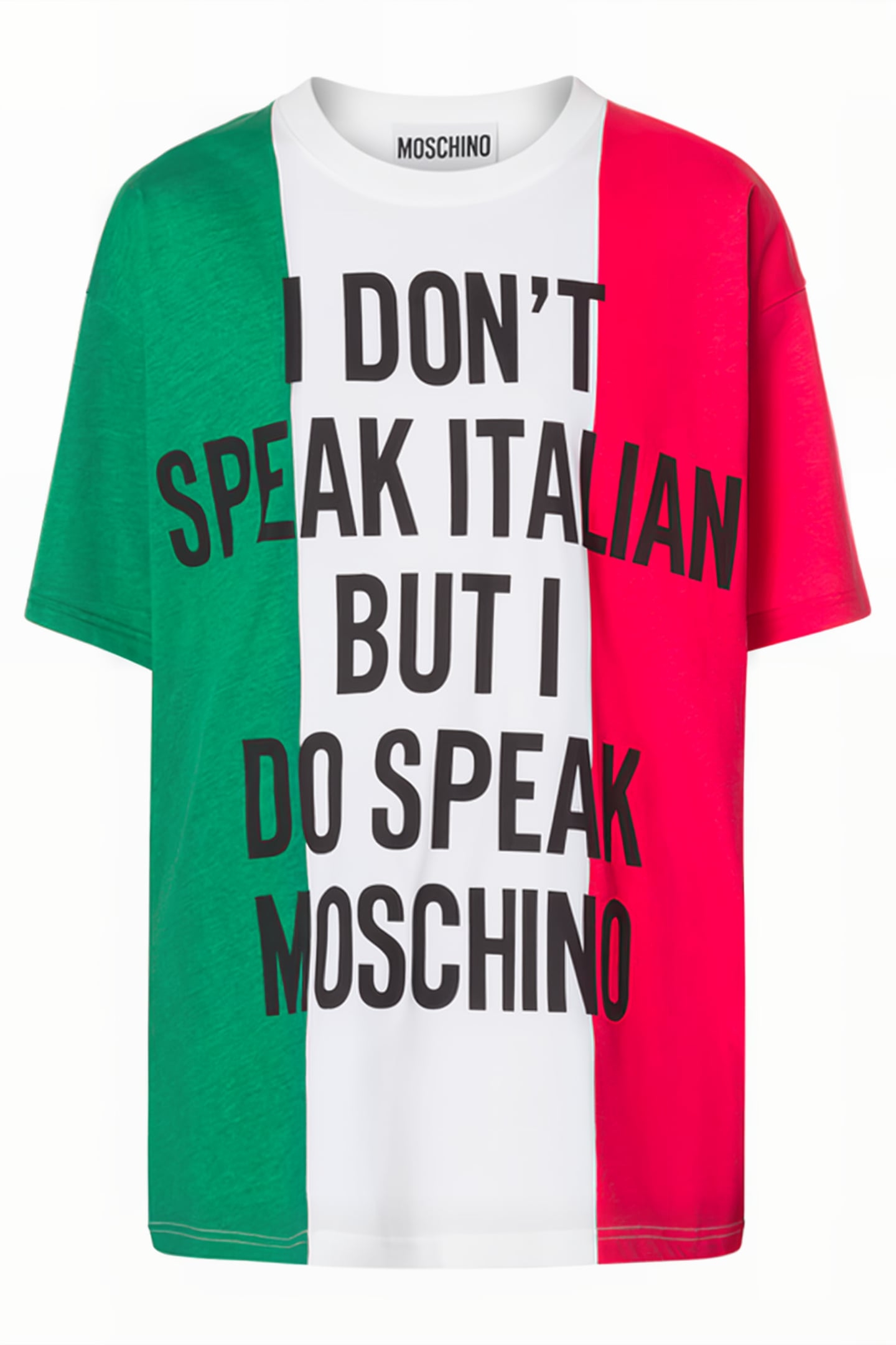 ITALIAN SLOGAN JERSEY T-SHIRT MULTICOLOR 3