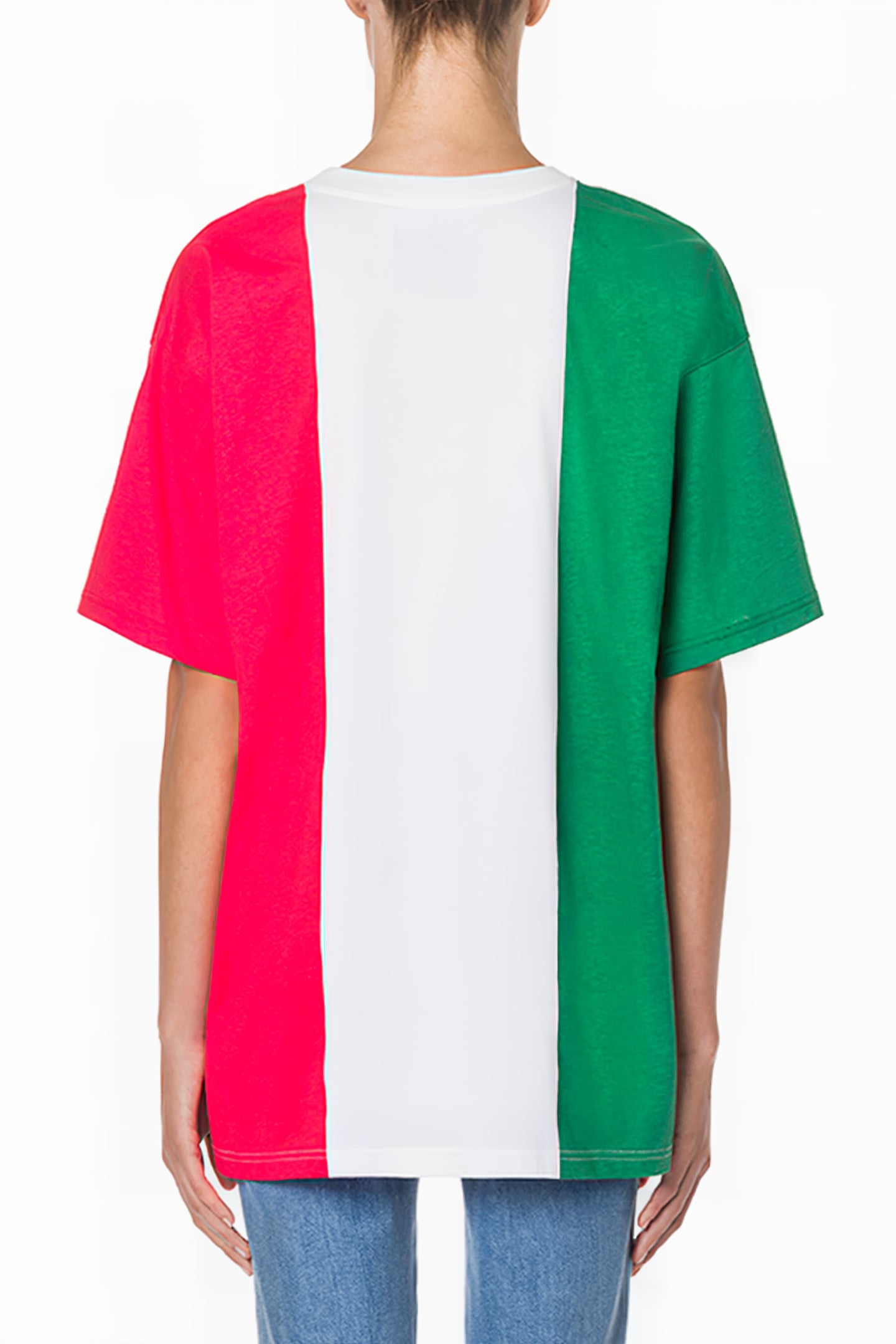 ITALIAN SLOGAN JERSEY T-SHIRT MULTICOLOR 2