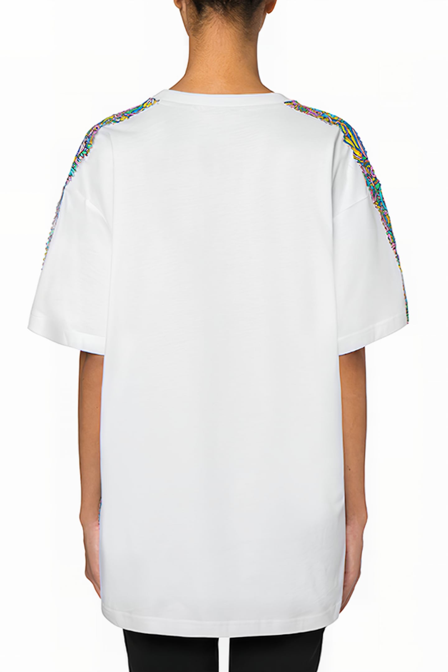 RETRÒ FLOWERS LOGO JERSEY T-SHIRT WHITE 2