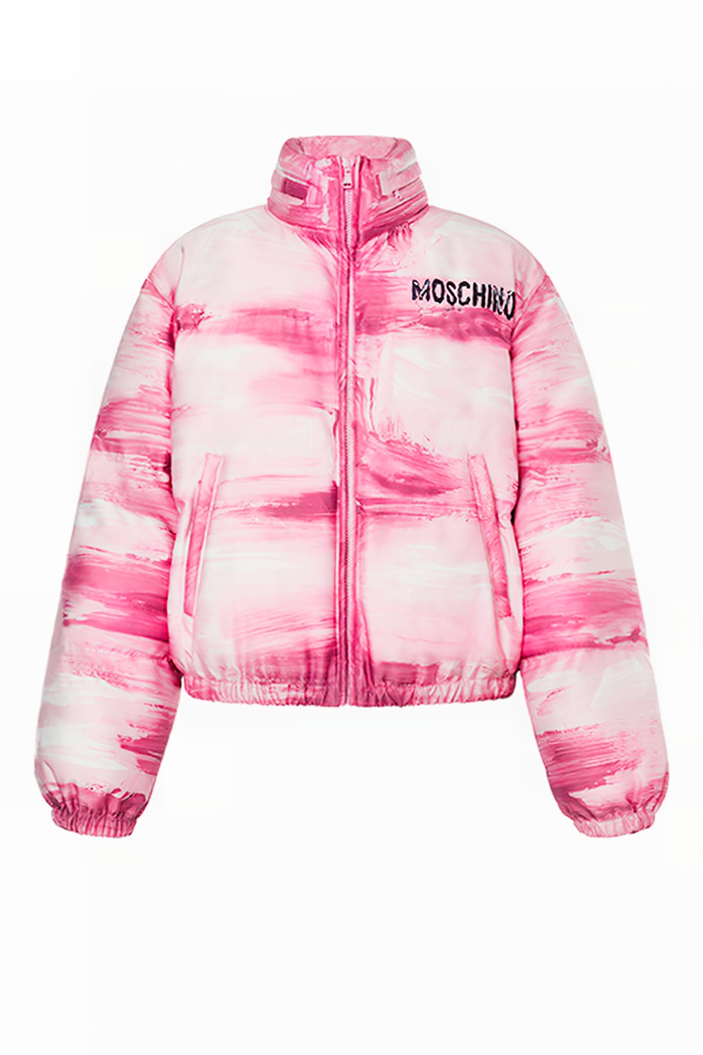 PAINTING NYLON DOWN JACKET PINK 3
