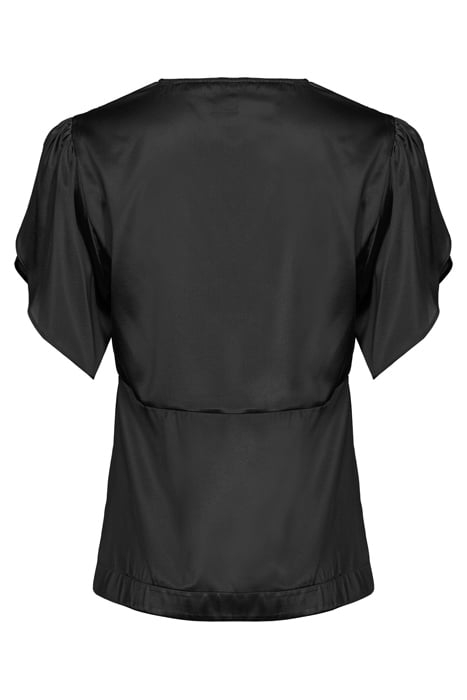 WILLIAMSON BLUSA SATIN STRETCH BLACK 2