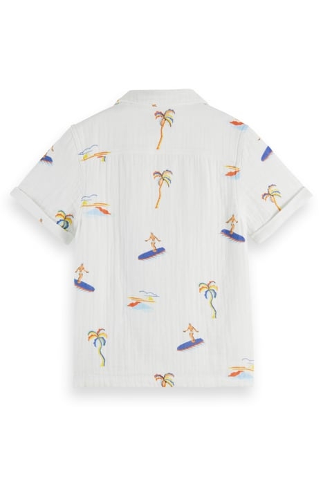 BONDED AND PRINTED RELAXED-FIT SHORT-SLEEVED SHIRT SURFER PA 2