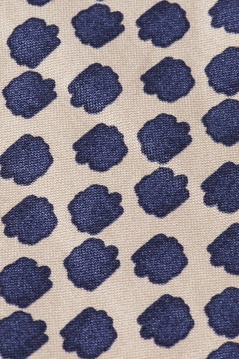 DRIFT- PRINTED LIGHTWEIGHT COT POLKA NAVY BLUE 8