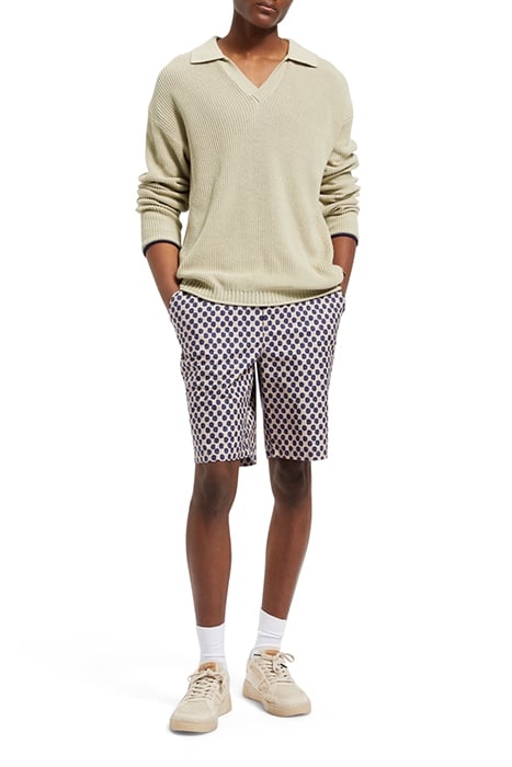 DRIFT- PRINTED LIGHTWEIGHT COT POLKA NAVY BLUE 3