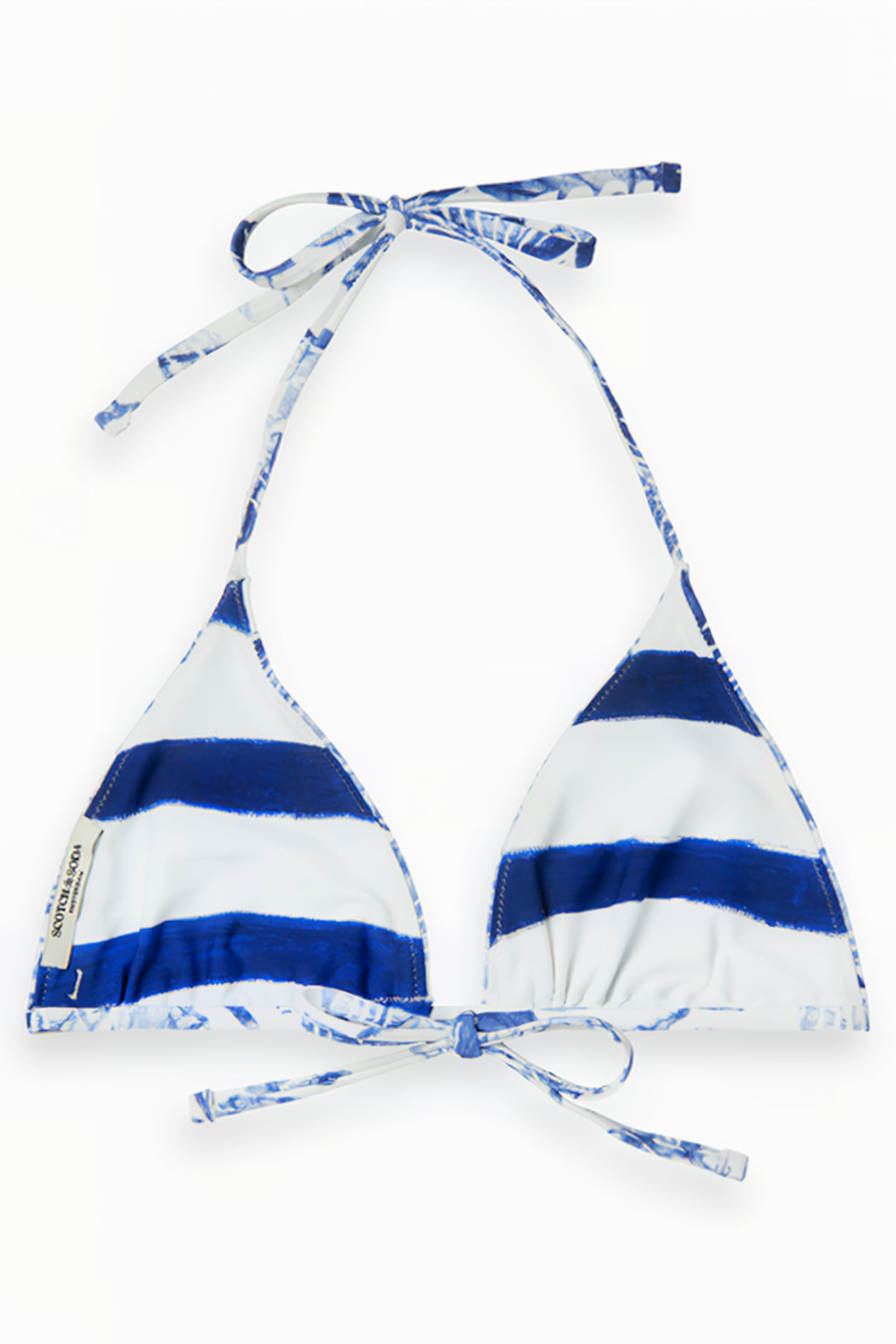 REVERSIBLE BIKINI TOP SHELL BATIK BLUE 2