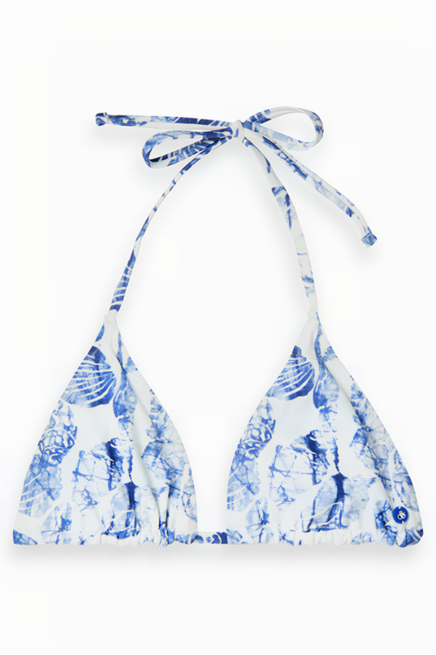 REVERSIBLE BIKINI TOP SHELL BATIK BLUE 1