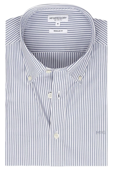 STRIPED POPLIN SHIRT FADED BLUE 3