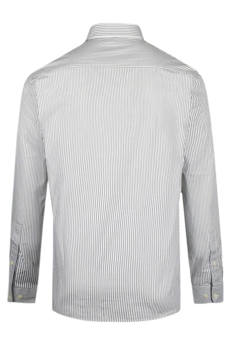 STRIPED POPLIN SHIRT DARK SAGE 2