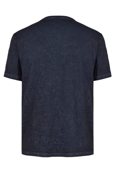 REGULAR FIT SS CREW WITH GARMENT DYE AND CAPRI BLUE 2