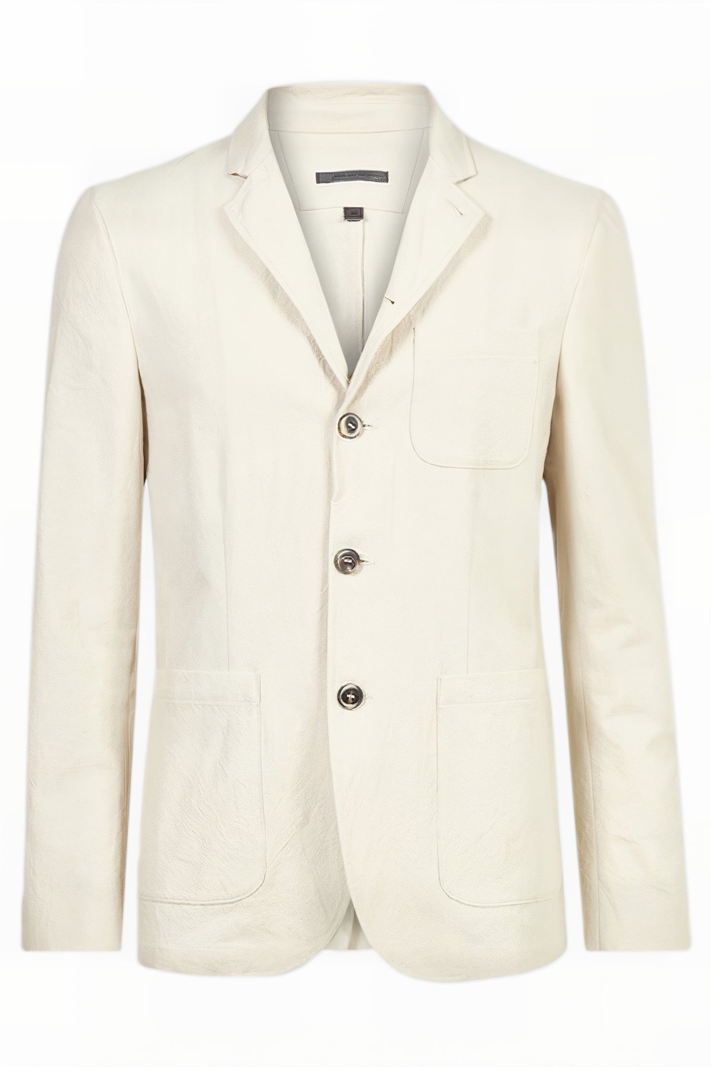 SLIM FIT JACKET WITH MULTI PATCH POCKETS POWDER WHITE 1