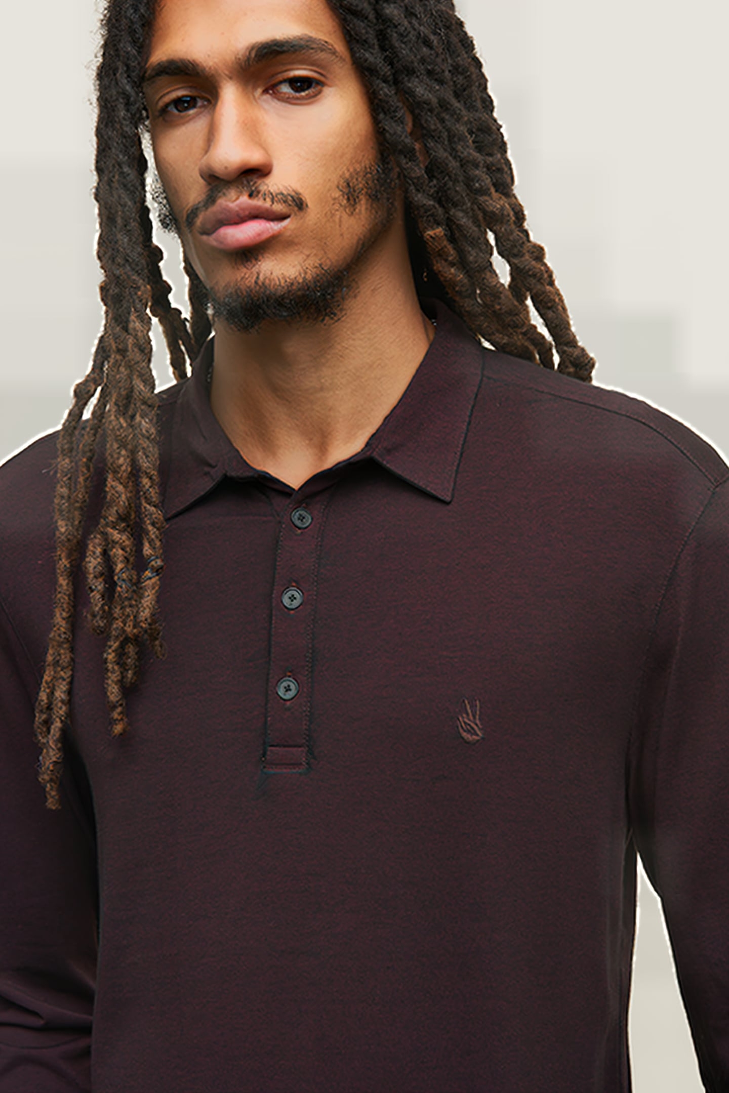 MARTY LS BURNOUT POLO W PSE BORDEAUX 2
