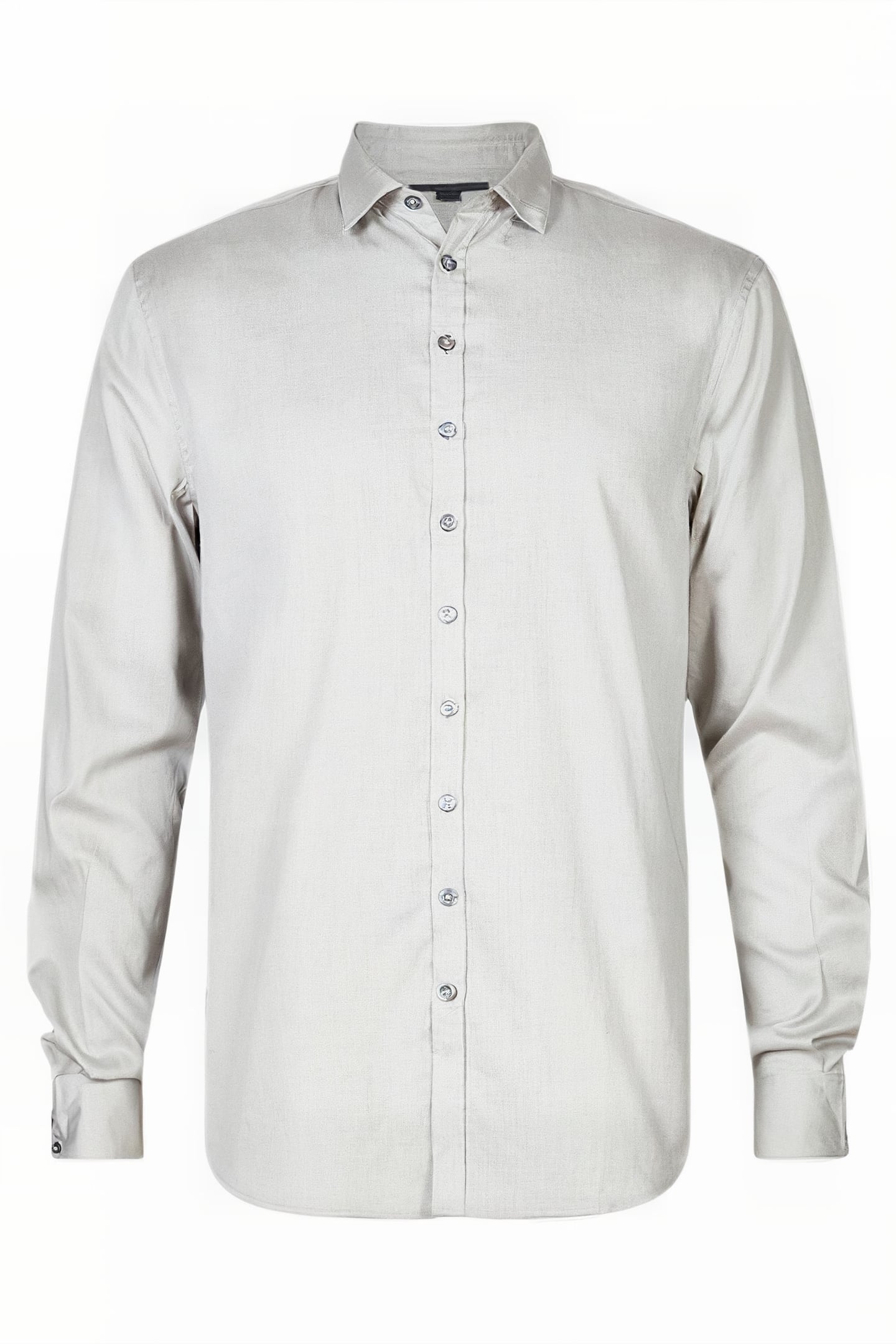 MULTI BUTTON SLIM FIT SHIRT FOSSIL GREY 2