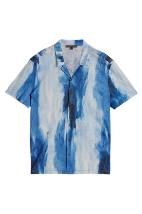 LAUREL REGULAR FIT SS CAMP SHIRT WITH DI DUTCH BLUE 2