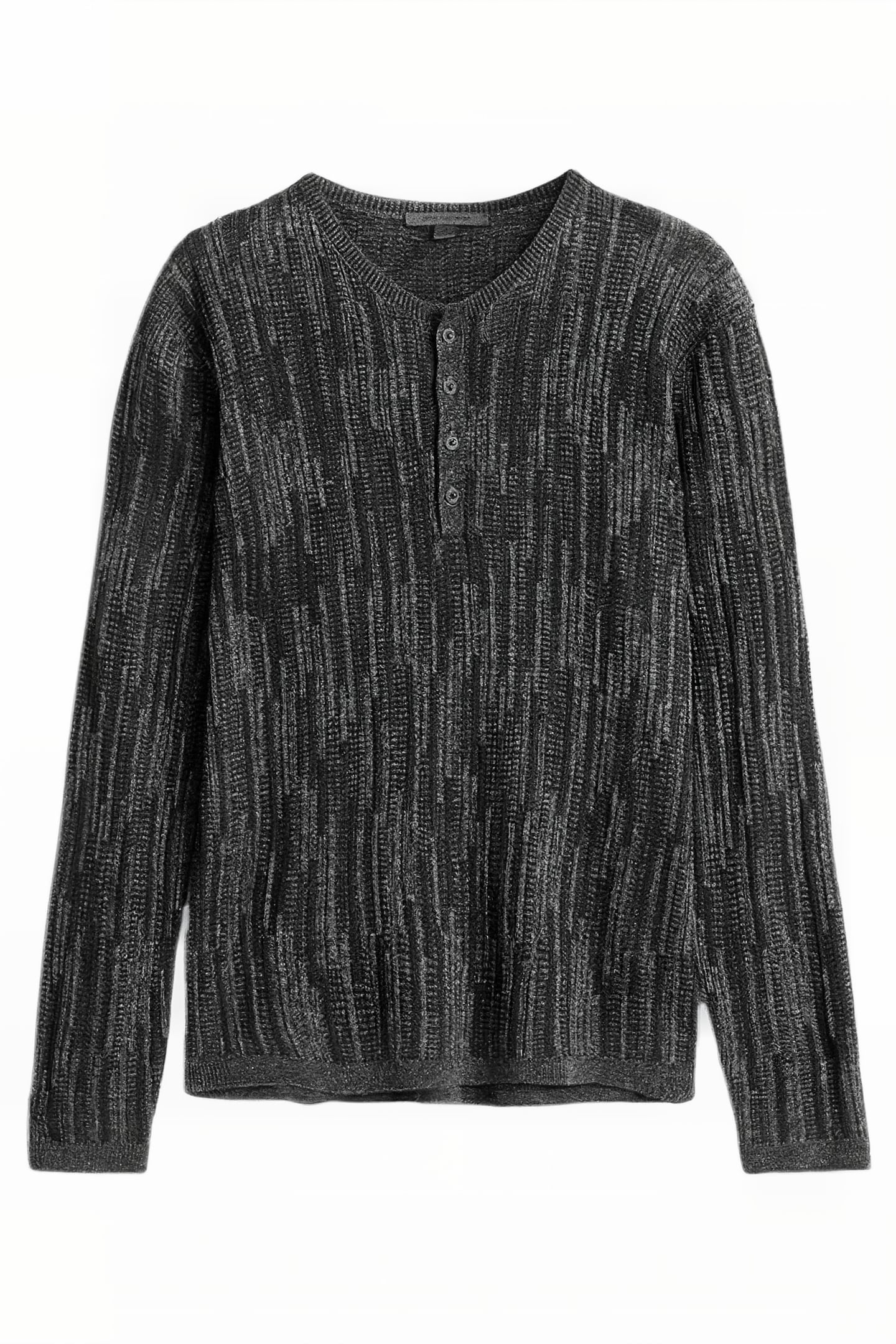 WILLIAM SLIM FIT HENLEY WITH MISS AND TU IRON GREY 2