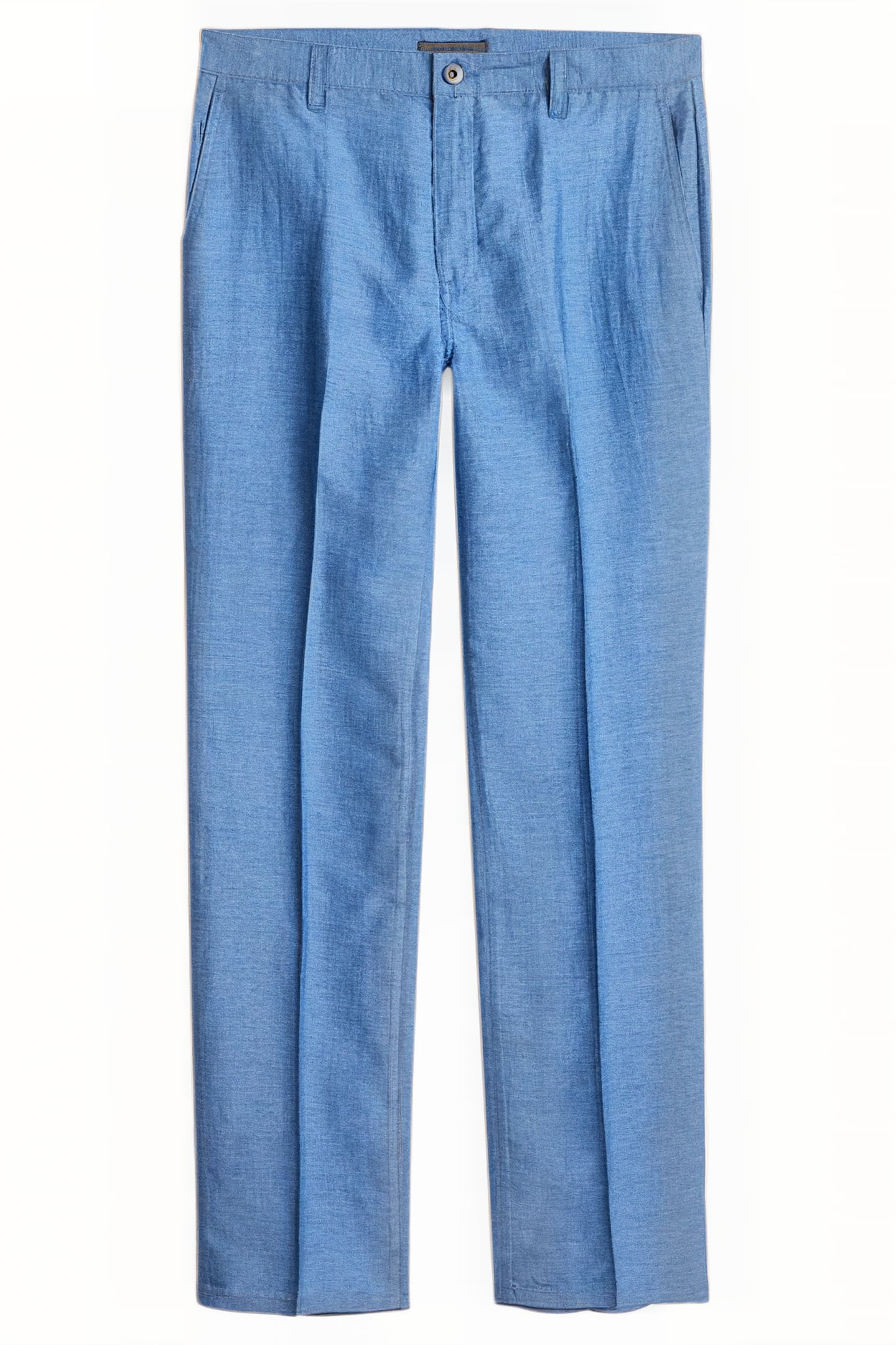 STRAIGHT FIT PANTS WITH DENIM BACK POCKE DUTCH BLUE 1