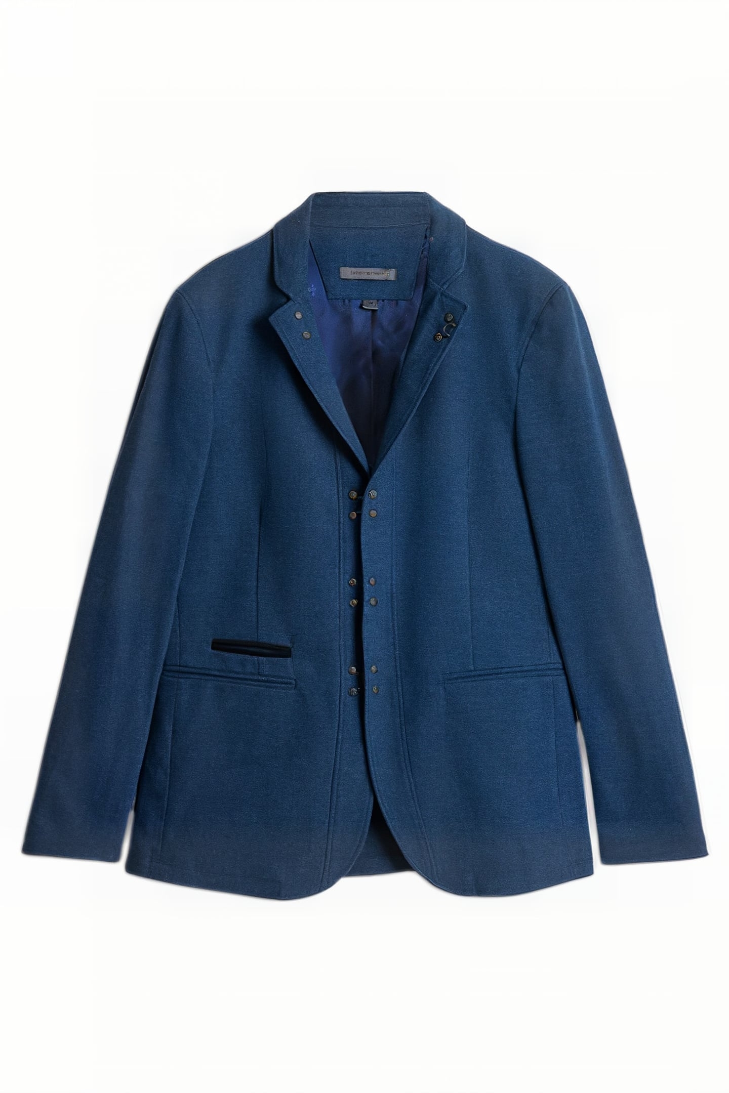 SLIM FIT NOTCH LAPEL JACKET WITH H B CLO COSMOS BLUE 2