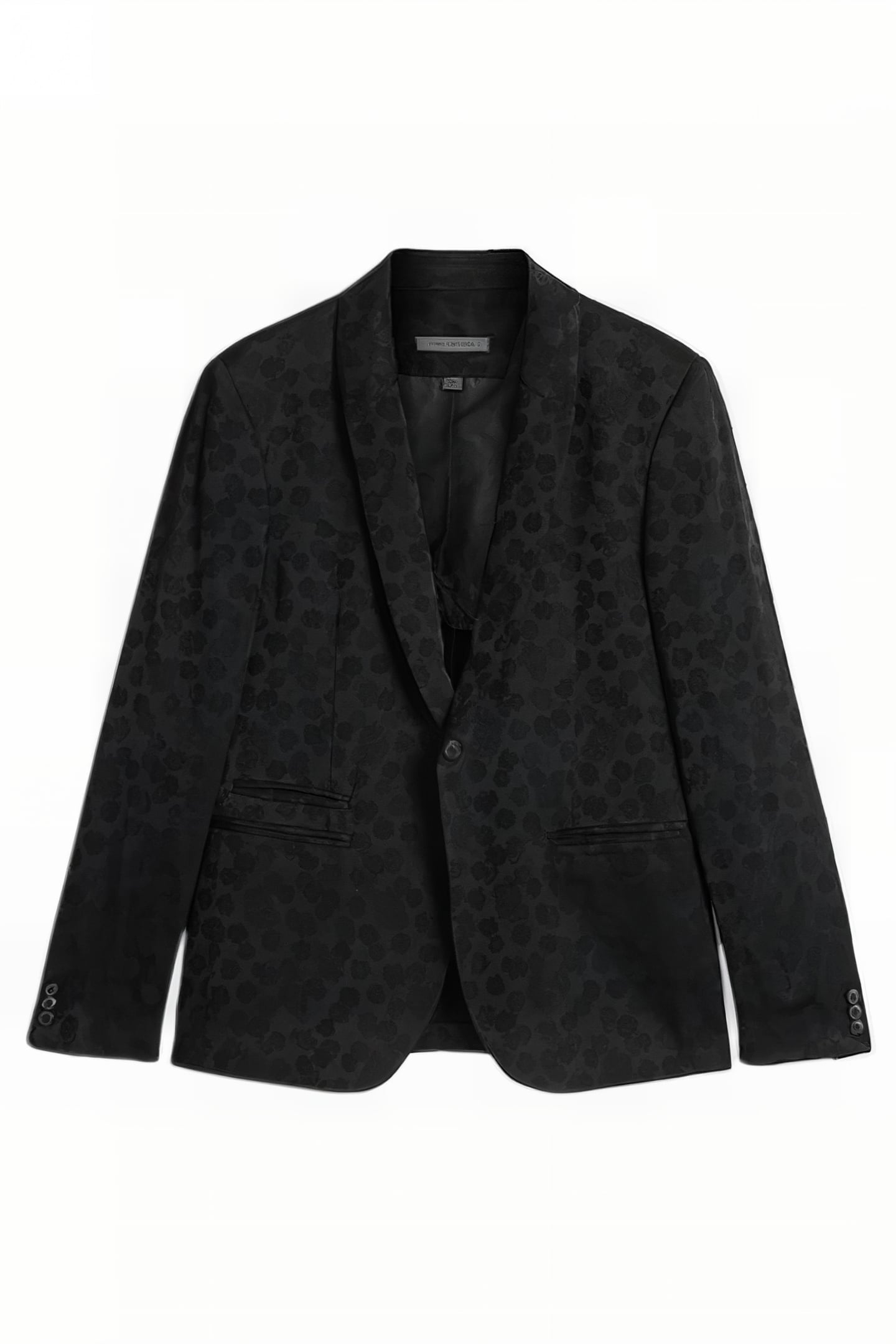 SLIM FIT SHAWL LAPEL JACKET WITH DOUBLE BLACK 2