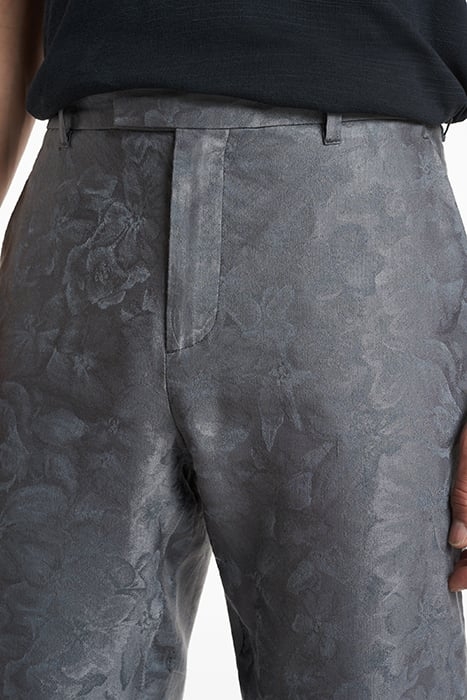 SLIM FIT PANTS WITH WELT HIP POCKET AND IRON GREY 3