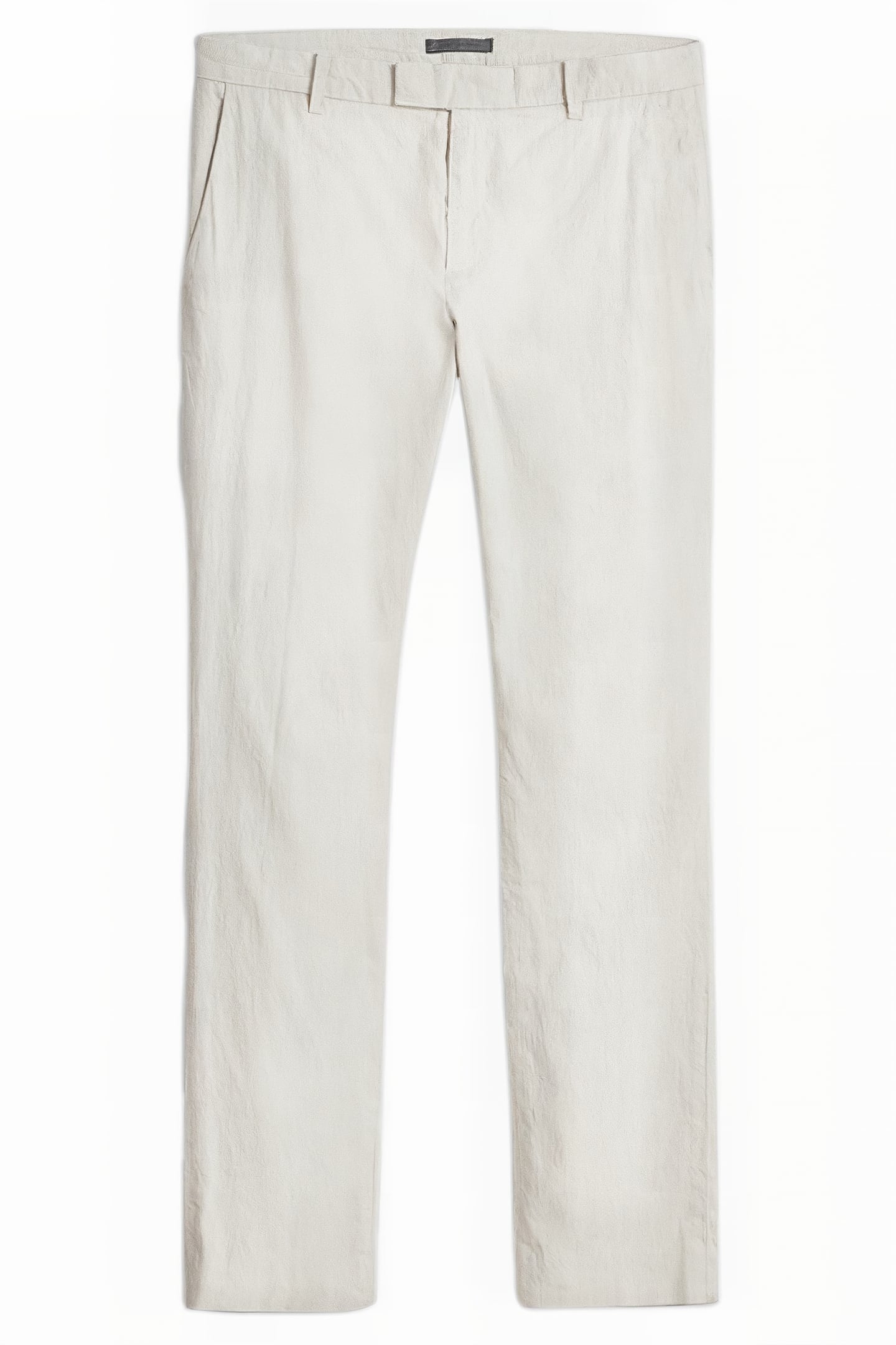 SLIM FIT PANTS WITH WELT HIP POCKET AND MACADAMIA 2