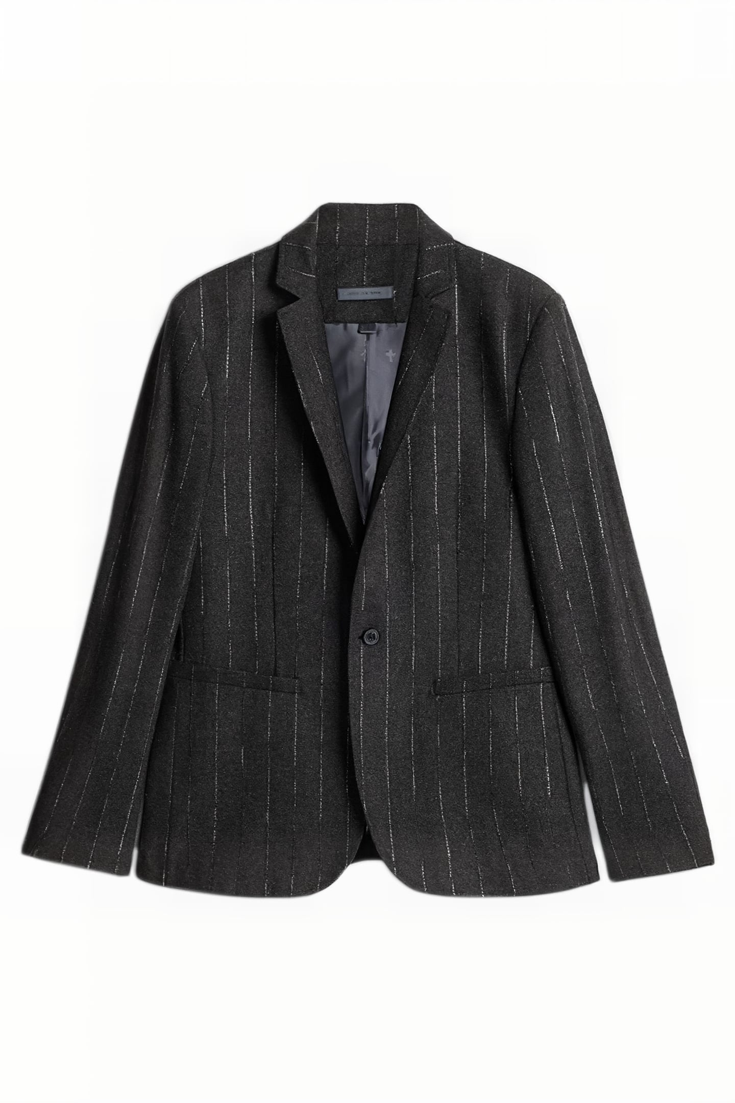 SLIM FIT ONE BUTTON SKINNY NOTCH LAPEL S ESPRESSO 2