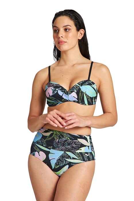 W CECILIA TWO PIECES BLACK MULTI-BLACK 1