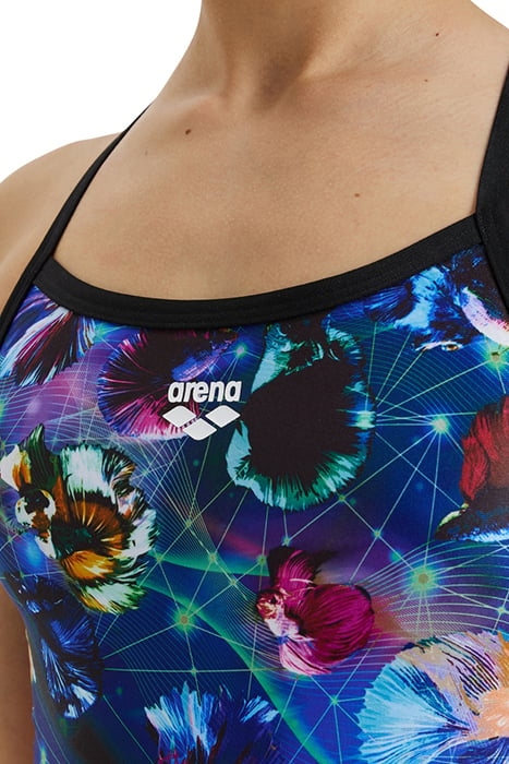 WOMEN'S SWIMSUIT CHALLENGE BACK ALLOVER BLACK-MULTI 4