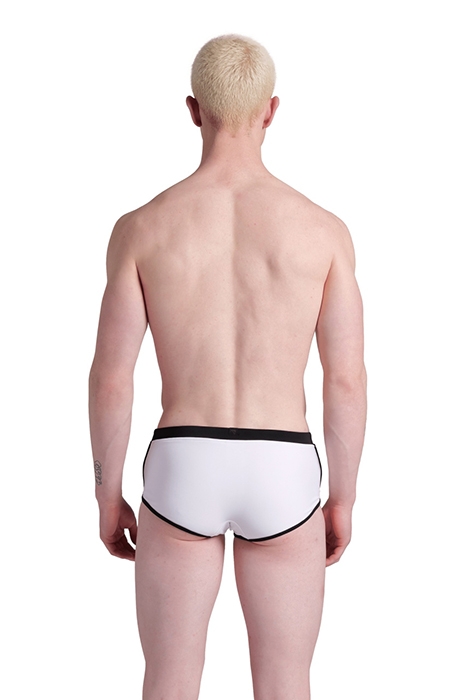 MEN'S ARENA CLASSIC SWIM LOW WAIST SHORT WHITE-BLACK 2