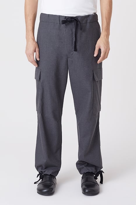 FREEPORT WIDE PANTS DARK GREY MELANGE 1