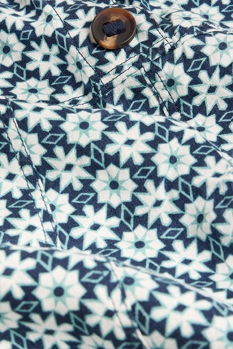 VIOLA LINEN DUNGAREE GREEN PRINTED 4